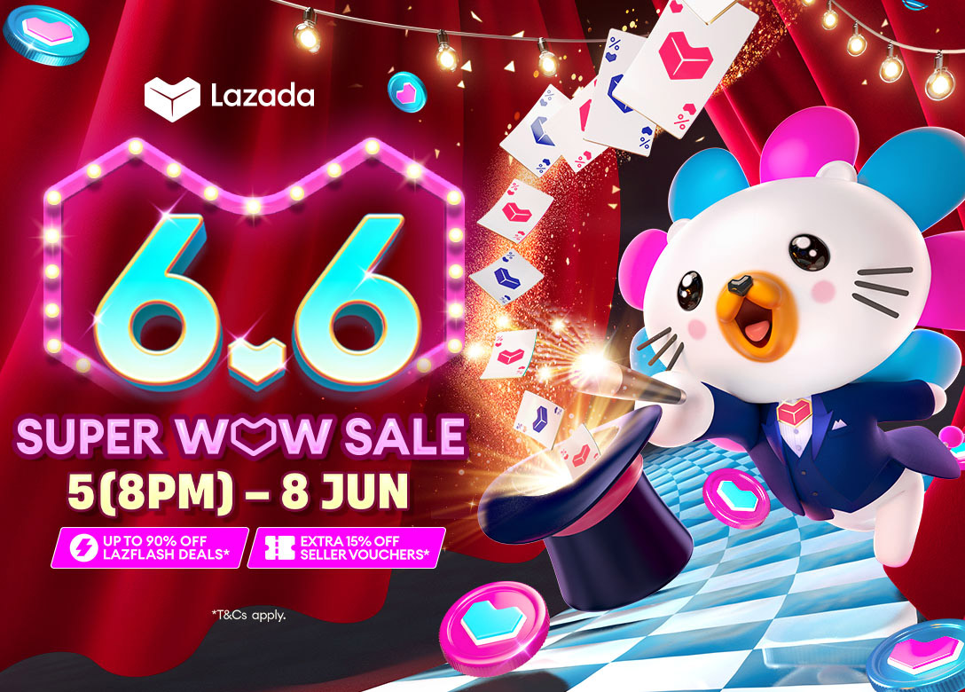 Lazada 6.6 Super Wow Sale - Credit Card Shopping Offers