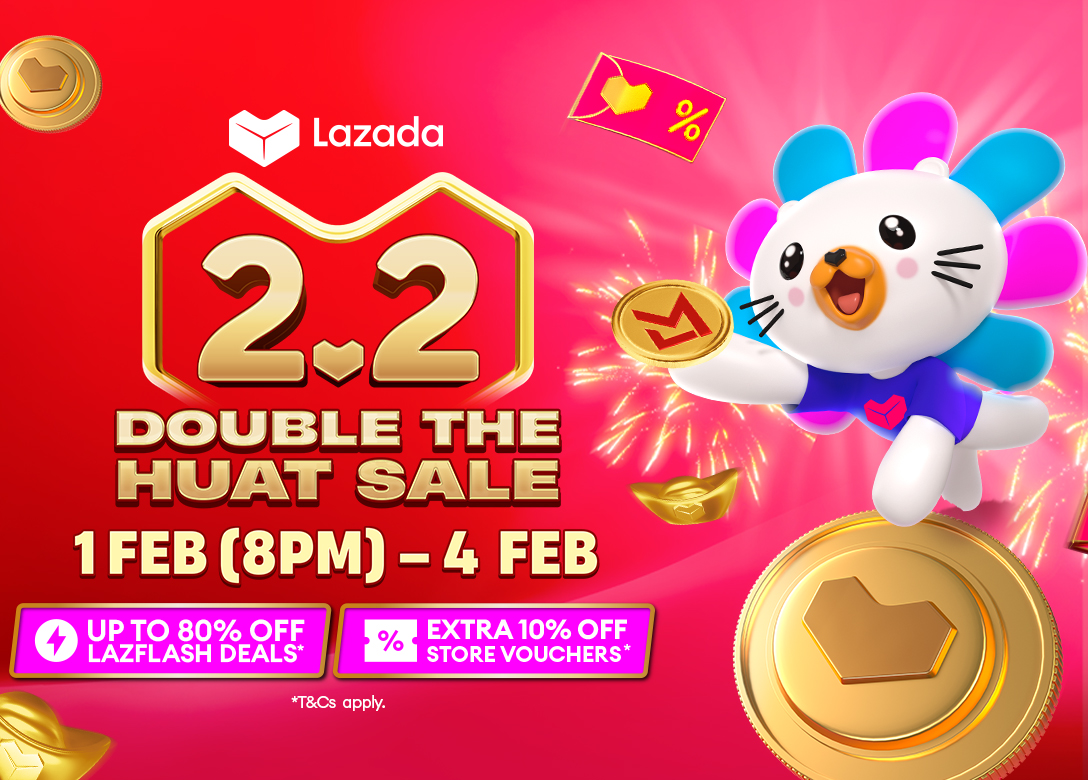 Lazada 2.2 Double the Huat Sale 2026