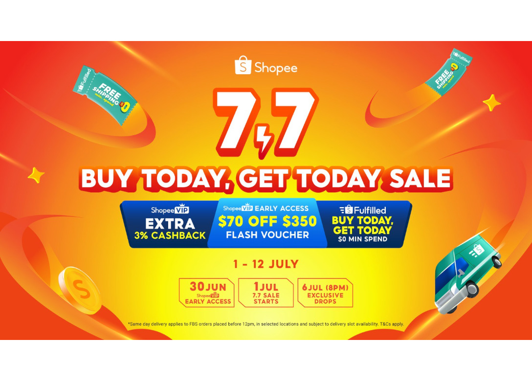Shopee 7.7 Buy Today Get Today Sale - Credit Card Shopping Offers
